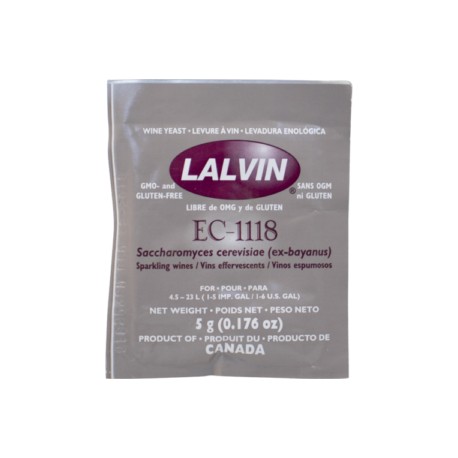 Levadura De Vino Seca -EC-1118 (5 gr)