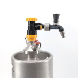 NukaTap Mini Beer Faucet Kit | Flow Control Ball Lock Quick Disconnect (QD)