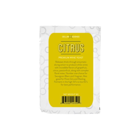 CellarScience® CITRUS Levadura de vino seca(8 g)